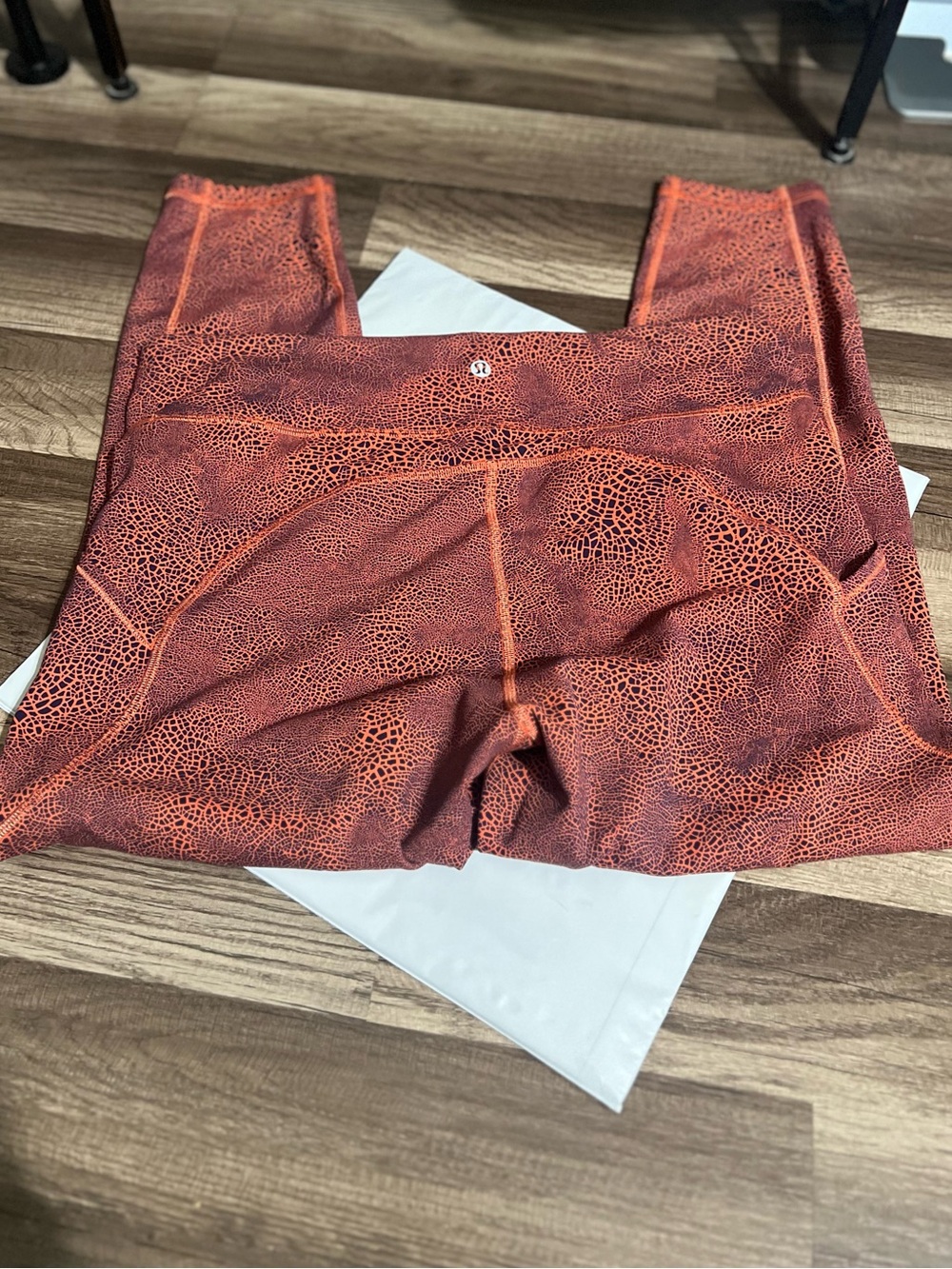 Lululemon Wunder Train Yoga pants leggings in orange